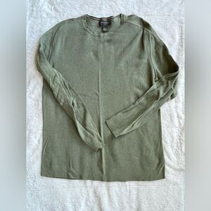Banana Republic Olive Green Men's Long Sleeve Shirt
